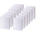Hardcover Blank Book 6" x 8" Portrait White Pack of 12 O3969