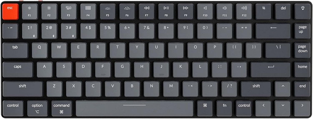 84 Keys Ultra-Slim Wireless Mechanical Keyboard with White LED Backlit V647