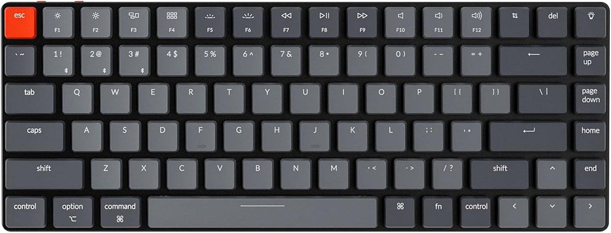84 Keys Ultra-Slim Wireless Mechanical Keyboard with White LED Backlit V647