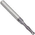 3/4x22 Diameter Single End Ball End Standard Length 2 Flute AlTiN Coated Carbide End Mill U429315