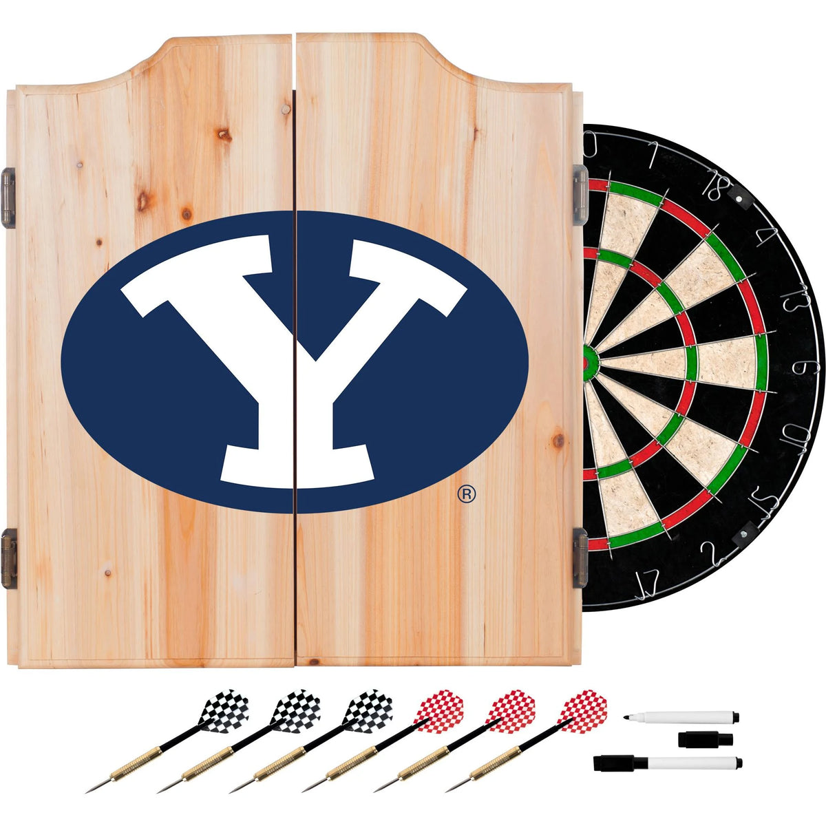 Wood Dart Cabinet Set J928357