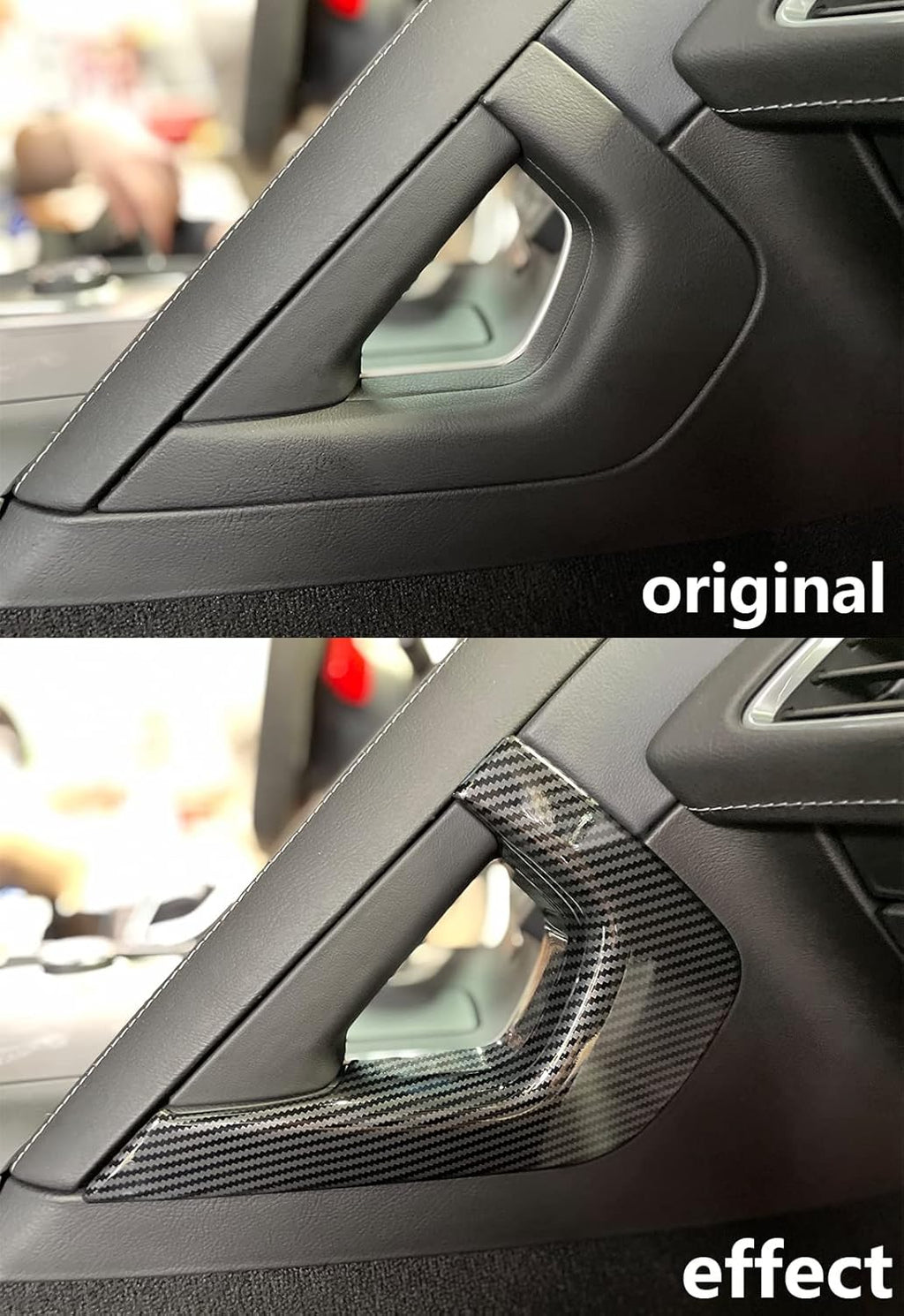 Carbon Fiber Central Control Armrest Cover Trim for 2014-2019 Chevrolet Corvette C7 X495483