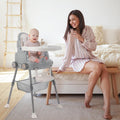 Deep Gray 3 in 1 Baby High Chair with 5-Point Harness H109710