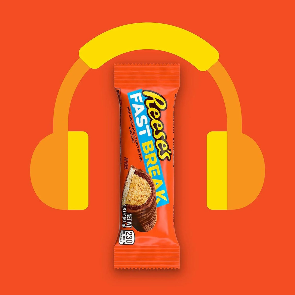 8 Pack 1.8 oz Peanut Butter Nougat Candy Bars P33357