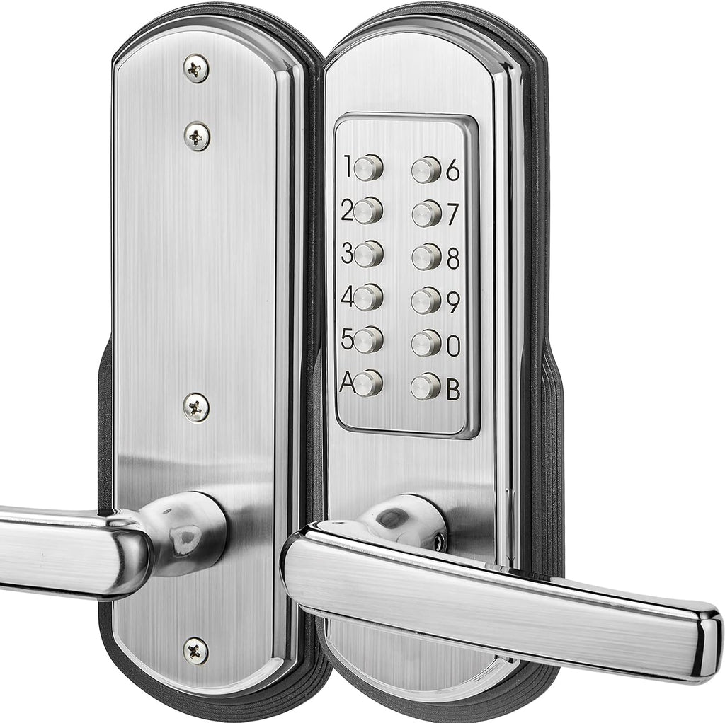 Keypad Door Lock with Handle Stainless Steel I35725