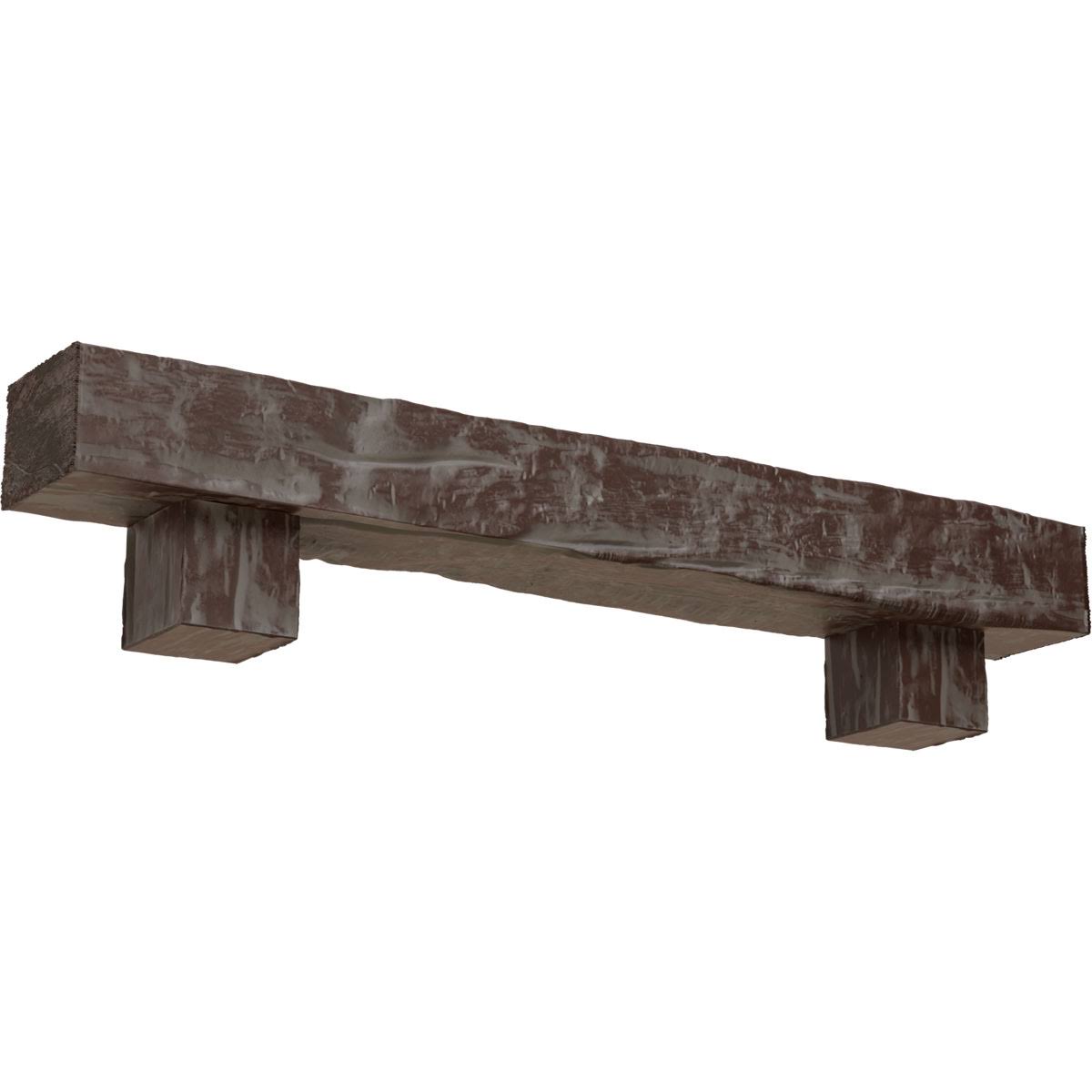 Faux Wood Fireplace Mantel Kit with Corbels S3870