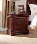 Small Wooden Nightstand with 2 Drawers B4829