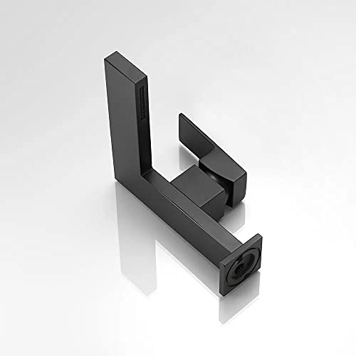 Matte Black Ultra-Thin Waterfall Bathroom Faucet U222141