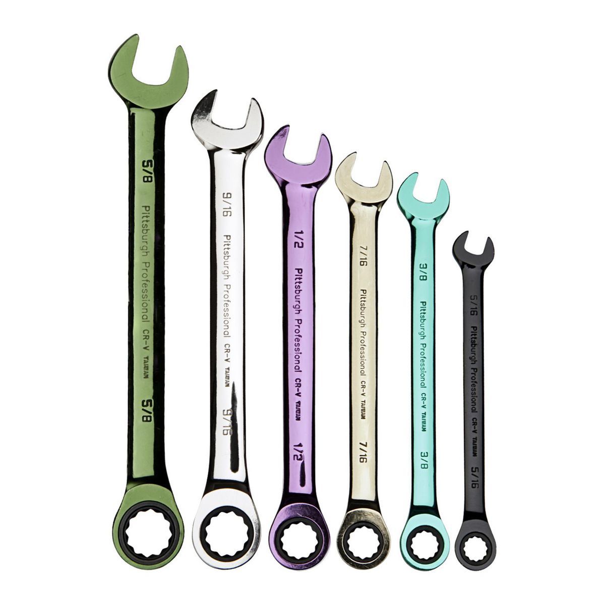 SAE Ratcheting Combination Wrench Set, 6-Piece V326154