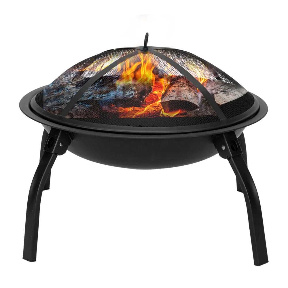22" Wood Burning Fire Pit with Spark Guard P1725
