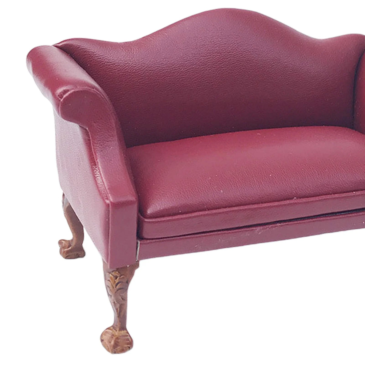 10.5cm Red PU Leather Arm Sofa Couch S447153