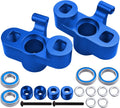 Aluminum Front Knuckles Steering Blocks with Bearings for 1/5 Scale RC Truck (Blue) E1298