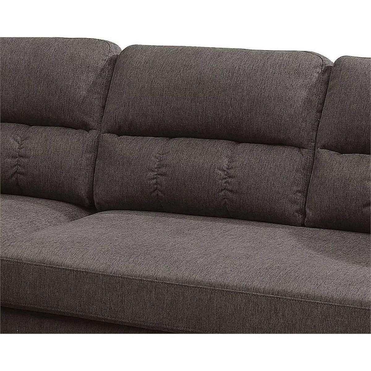 Reversible Fabric Sofa Sectional Set F78674