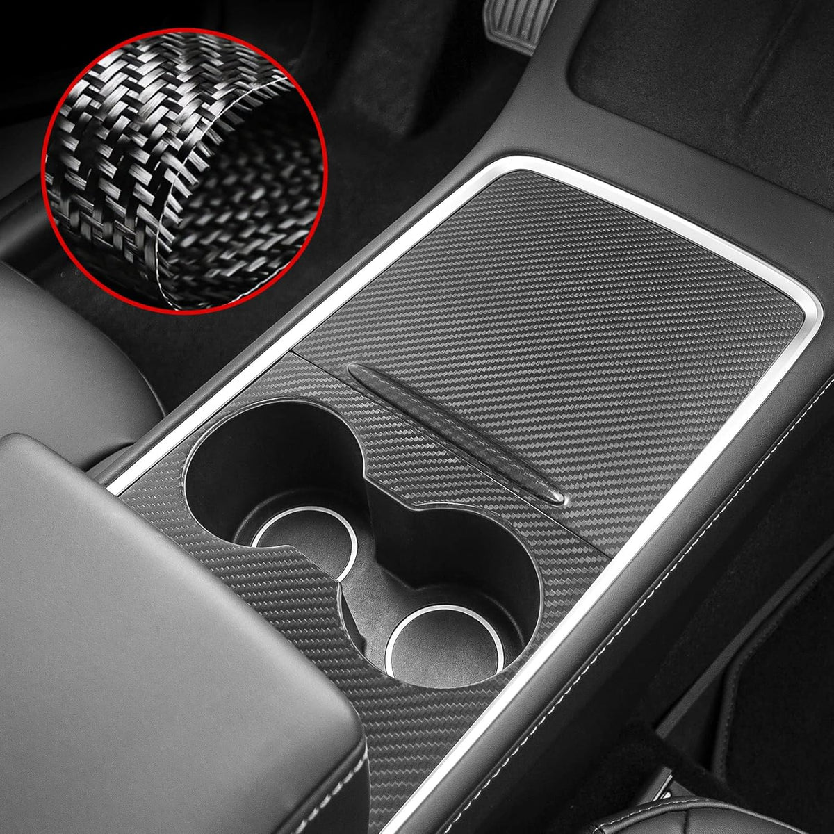 Carbon Fiber Center Console Wrap Kit K1474