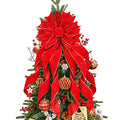 Christmas Tree Topper Bow with Snowflake Pattern X63861