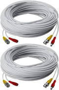 White 250-Feet Power Accessory Cable for Analog Security Camera (2-Pack) V4746