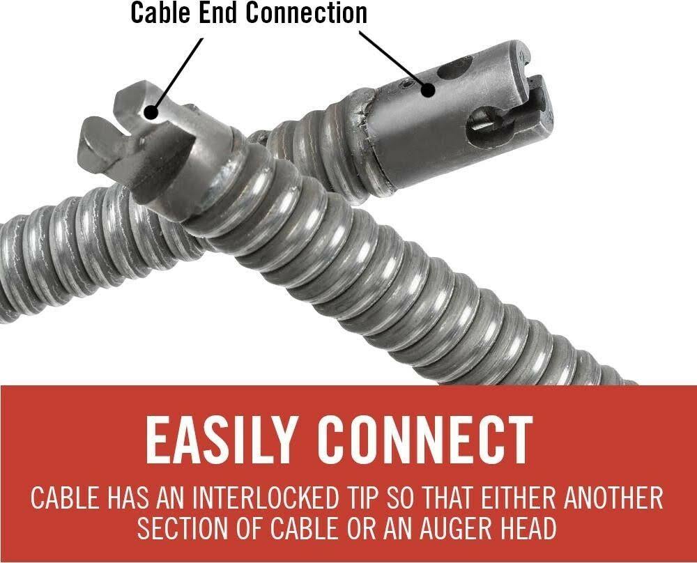 5/8 in x 100 ft Drain Cleaning Cable U261169