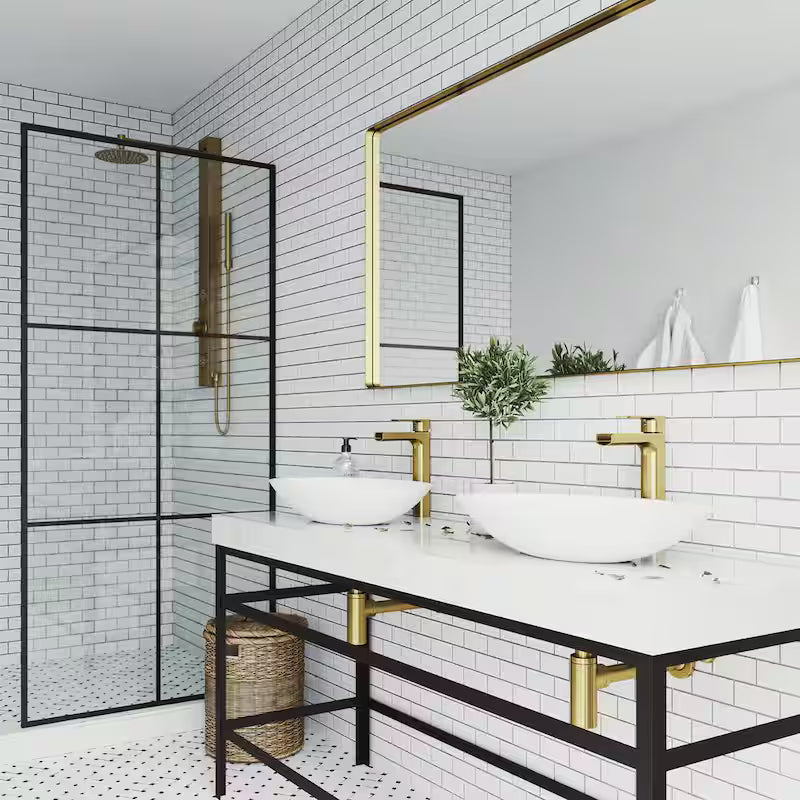 Single Handle Single-Hole Bathroom Vessel Faucet Matte Brushed Gold O227