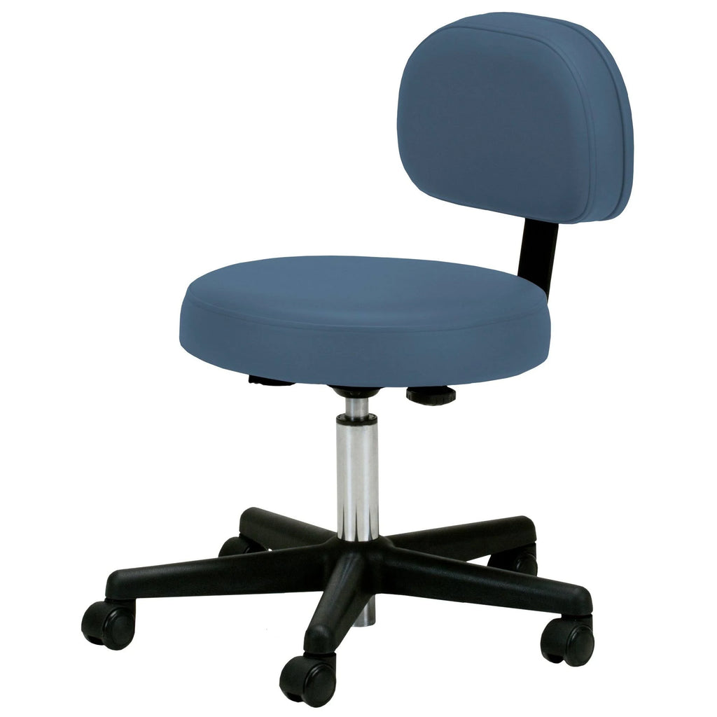 Pneumatic Massage Rolling Stool with Backrest Z81322