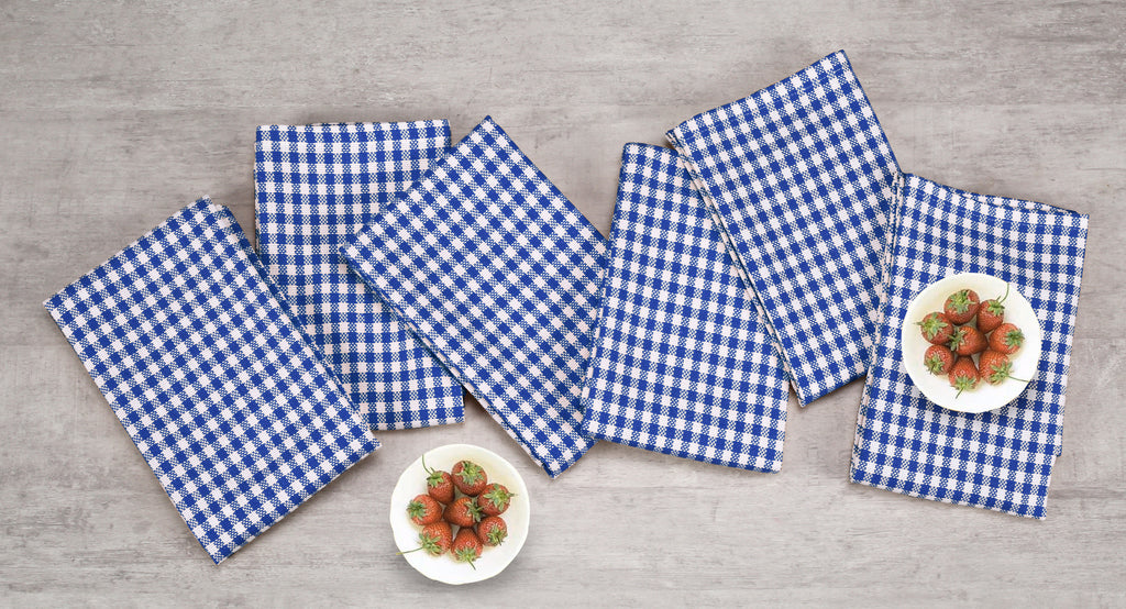 12 Pack Blue Cotton Kitchen Towel F36146