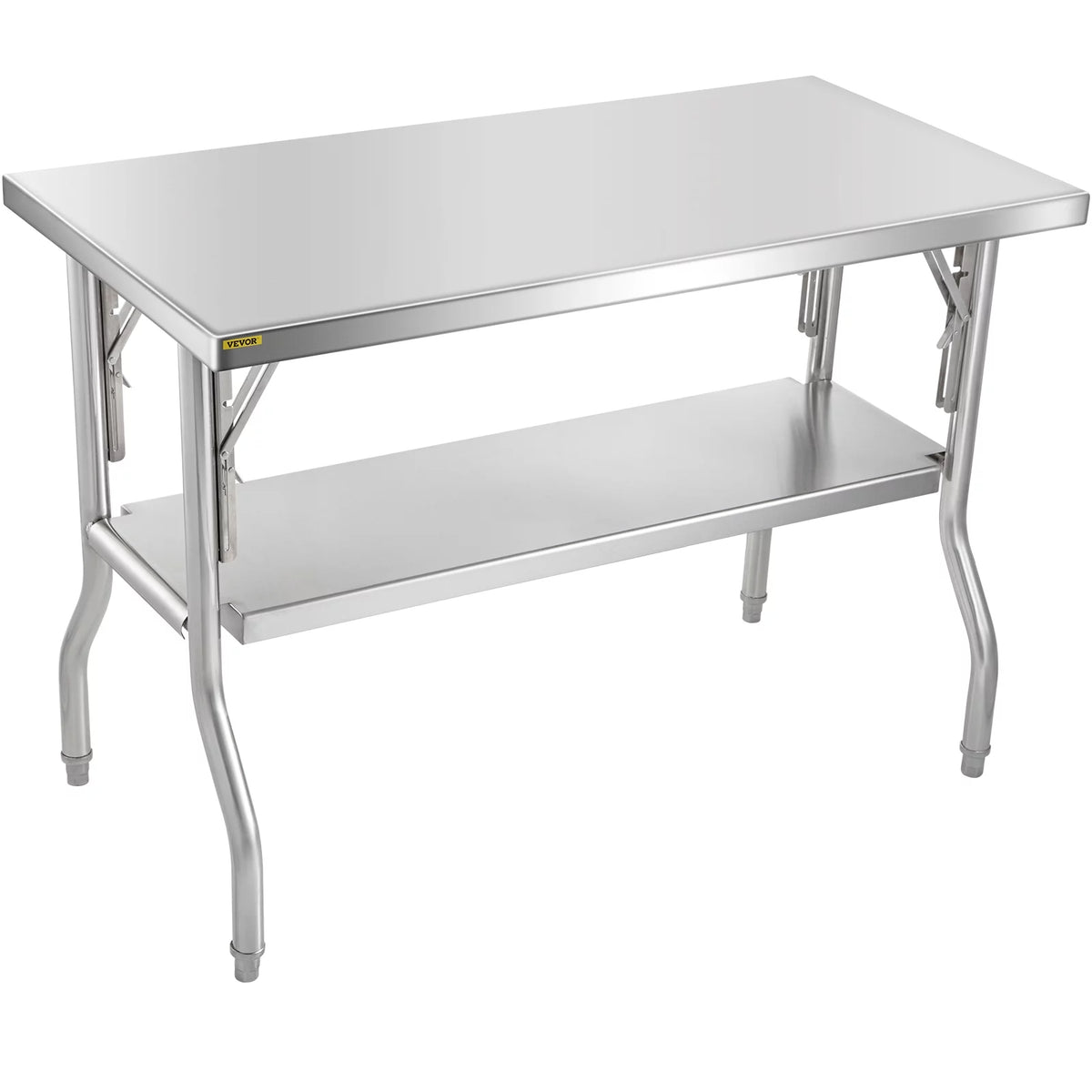 48 x 24 inch Stainless Steel Folding Worktable H7854