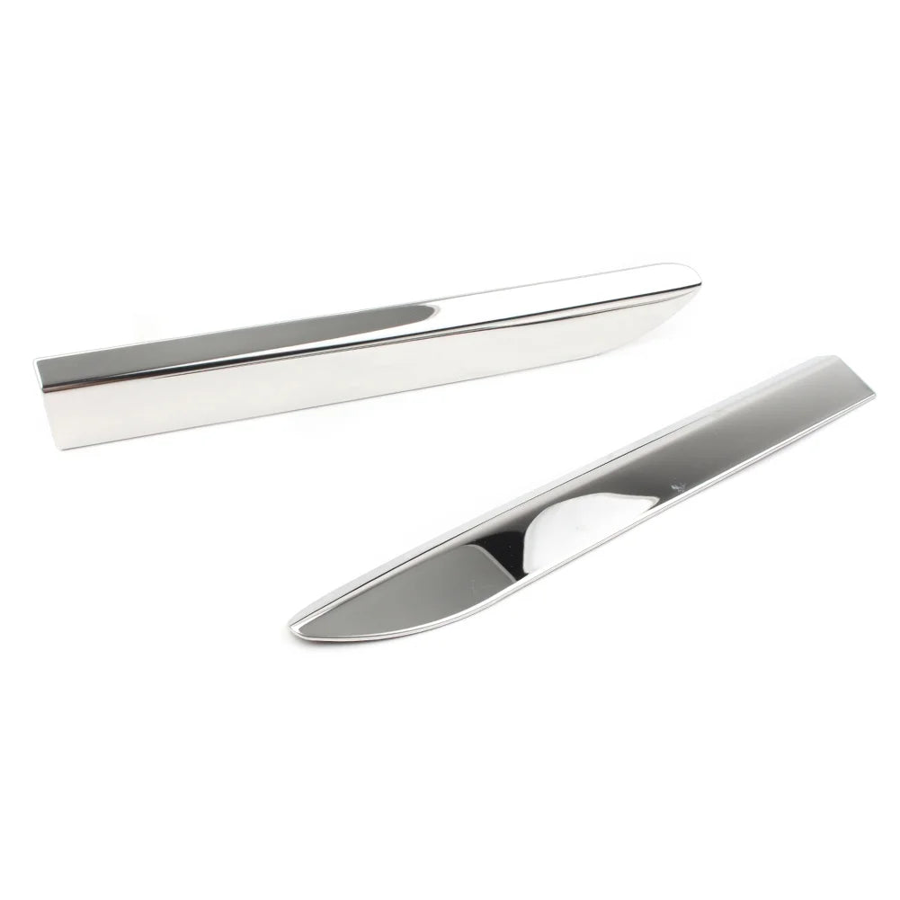 2Pcs Chrome Car Front Bumper Corner Protector Molding Cover Trim Q209528