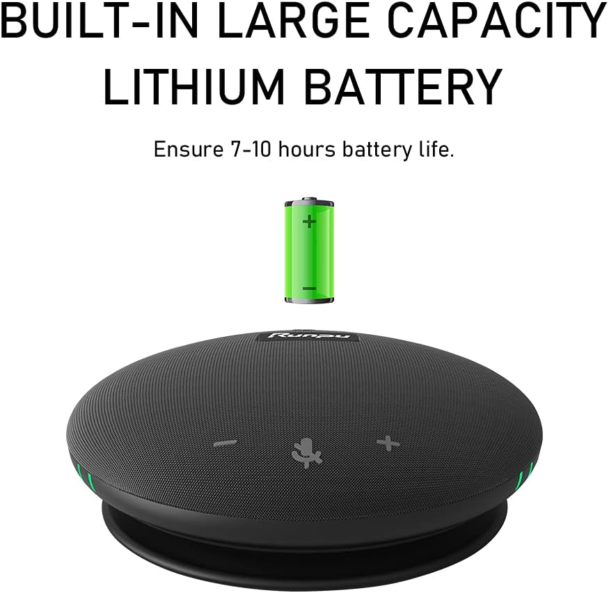 Wireless Bluetooth USB Conference Room Omnidirectional Microphone Speaker X5977