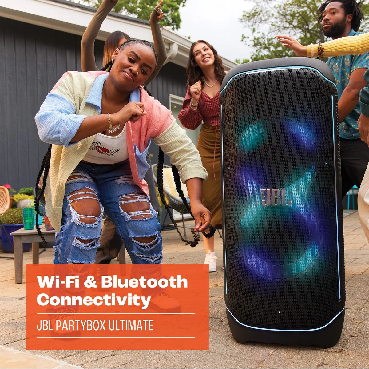 Waterproof Wi-Fi Party Speaker with Dolby Atmos E579022