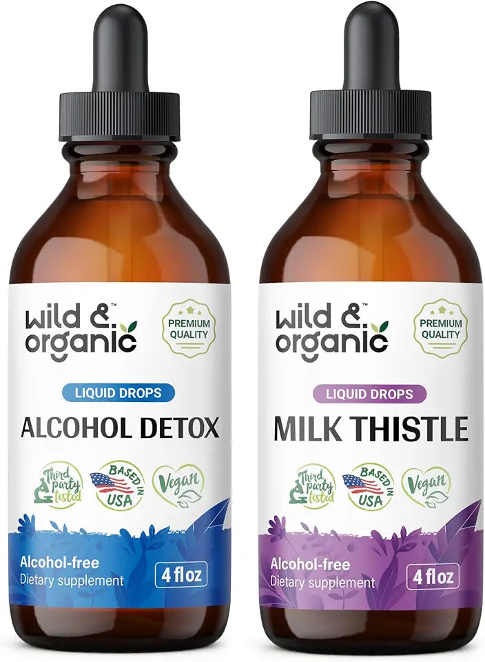 Alcohol Detox Tincture 4 fl oz & Milk Thistle Tincture 4 fl oz L322255