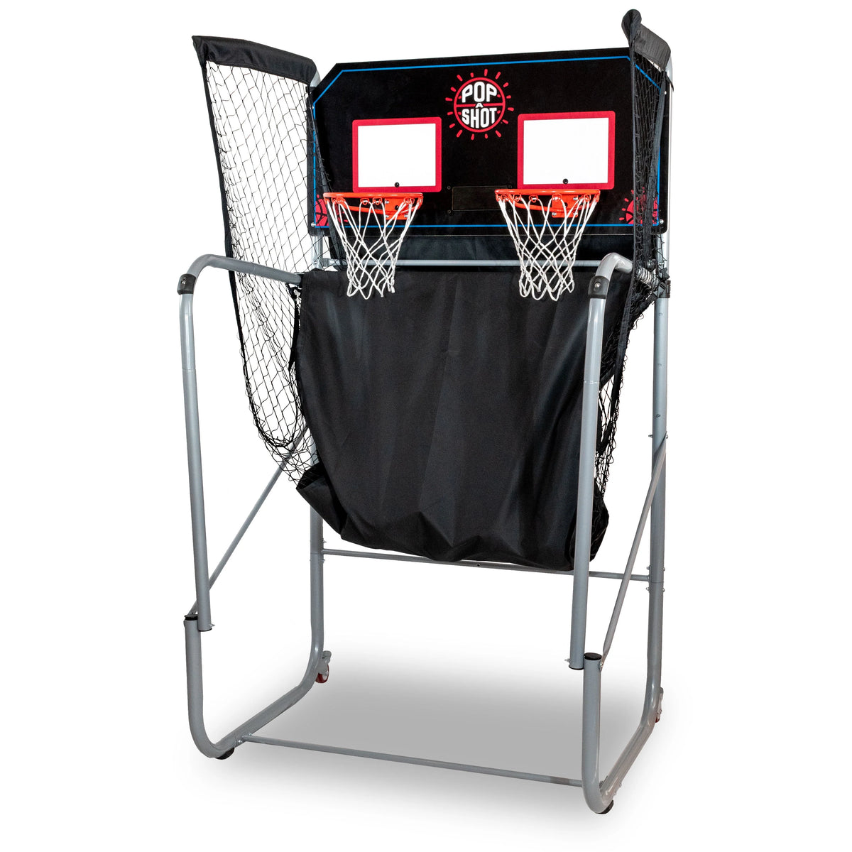 Black Foldable Basketball Arcade Game with 7 Basketballs Z59424