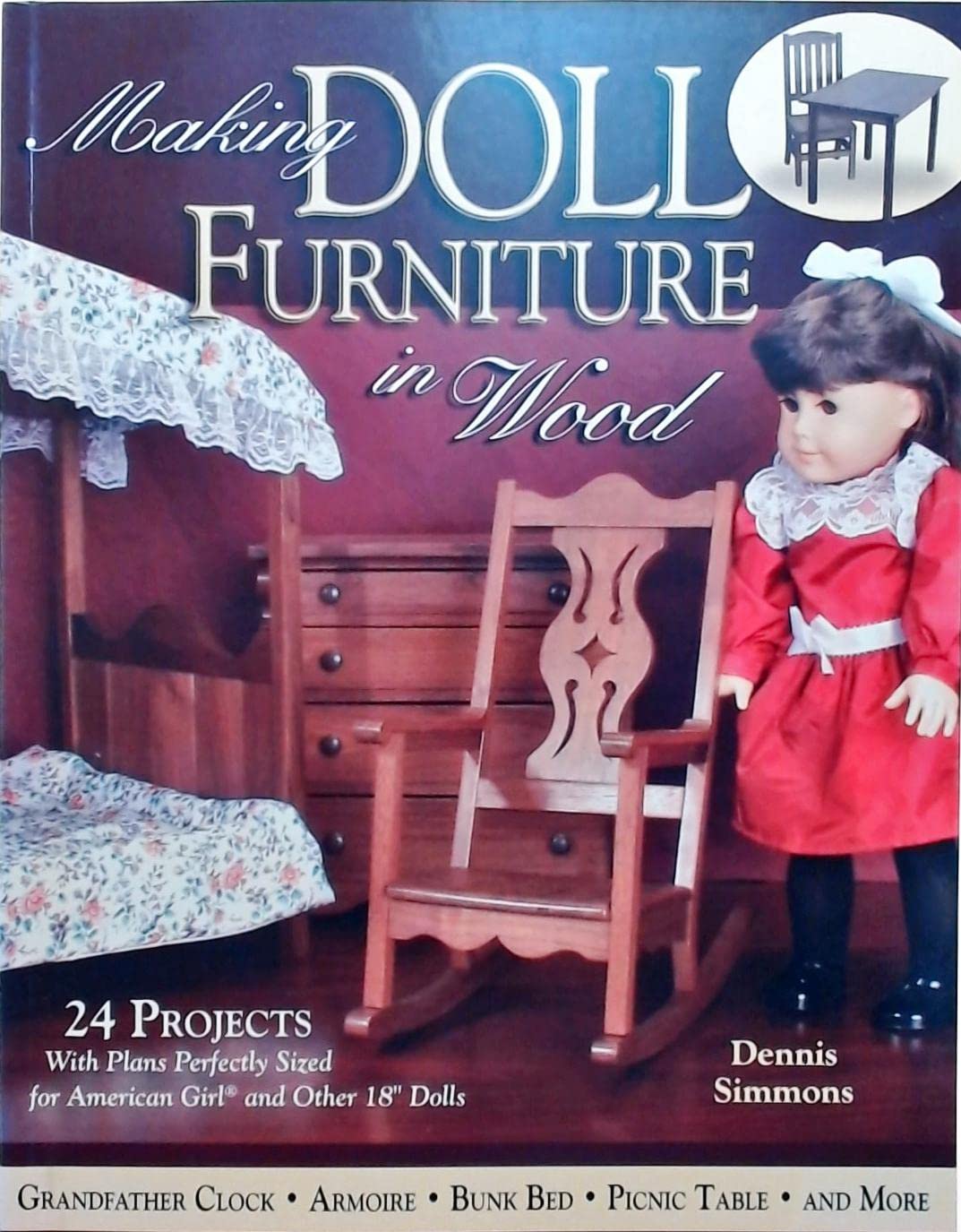 24 Projects and Plans for Doll Furniture in Wood C18520