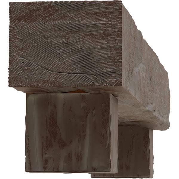 Faux Wood Fireplace Mantel Kit with Corbels S3870