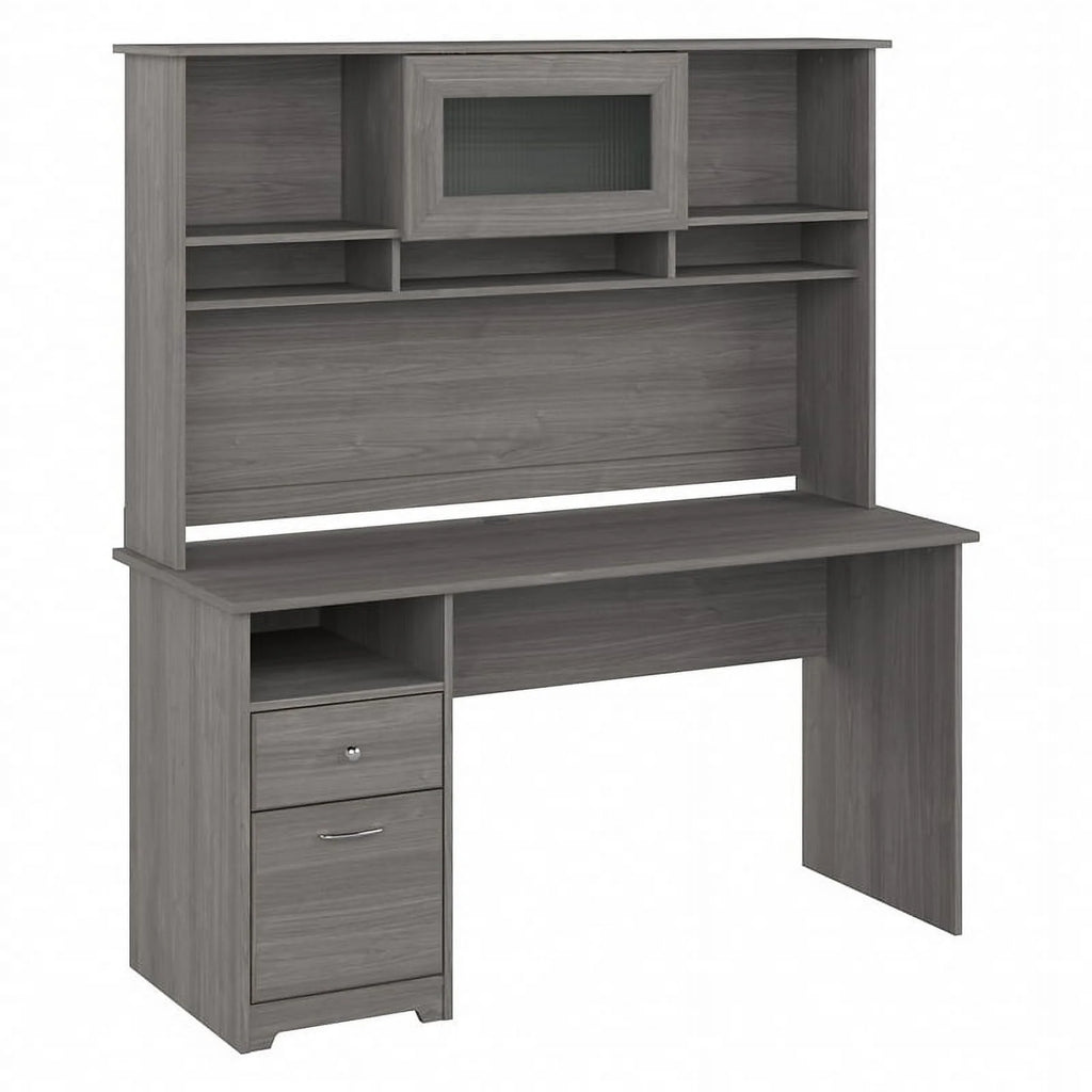 60W Computer Desk with Hutch J5910