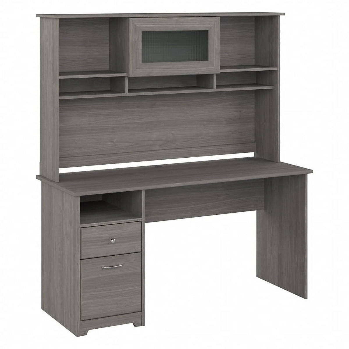 60W Computer Desk with Hutch J5910