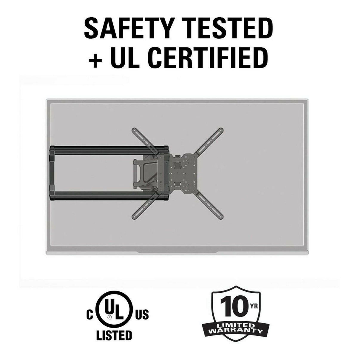 Full-Motion TV Wall Mount for 37x22 to 80x22 TVs Z743