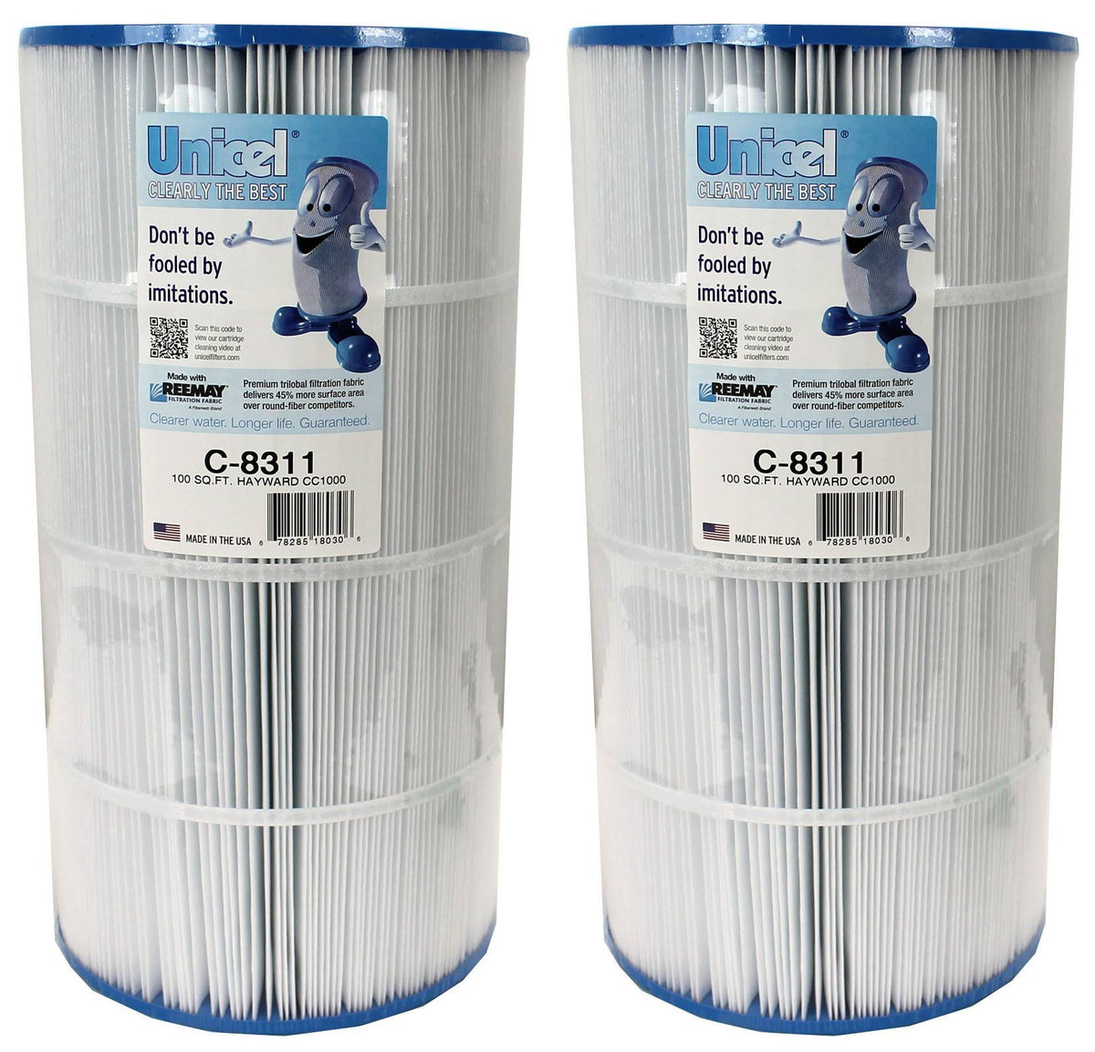 2 New Spa Replacement Cartridge Filters 100 Sq ft W2773
