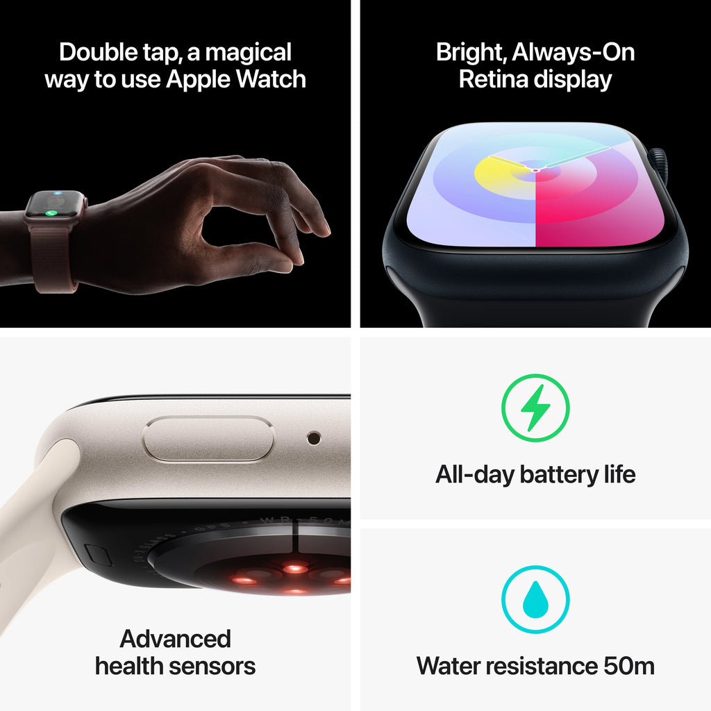 Midnight Aluminum Case 45mm Apple Watch with Sport Loop E78385