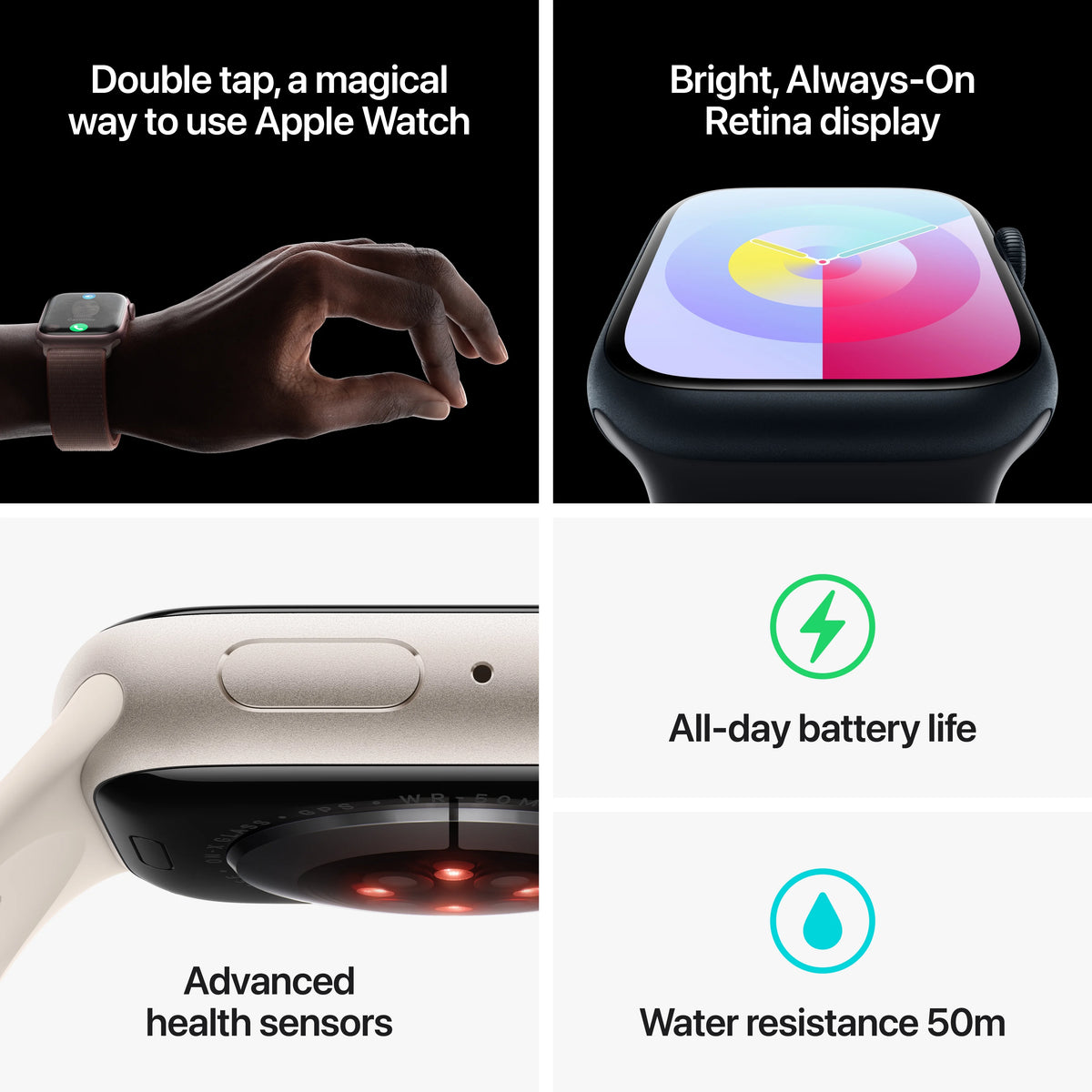 Midnight Aluminum Case 45mm Apple Watch with Sport Loop E78385