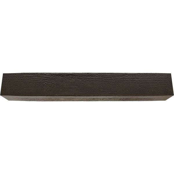 Rough Sawn Faux Wood Fireplace Mantel, Premium Walnut W2061