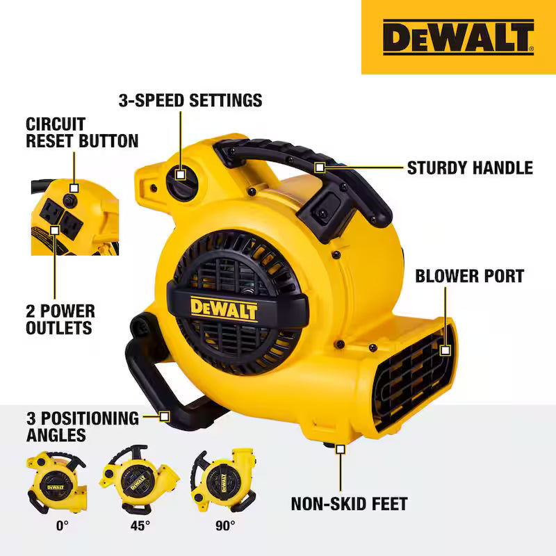 Portable Air Mover Floor Dryer Blower Fan E11360