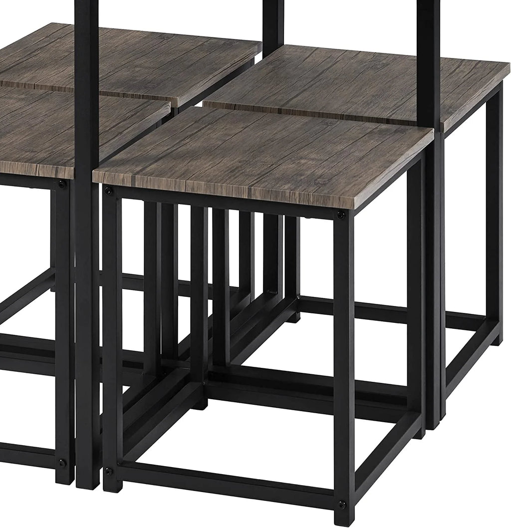 5-Piece Dining Table Set with 4 Stools N216476