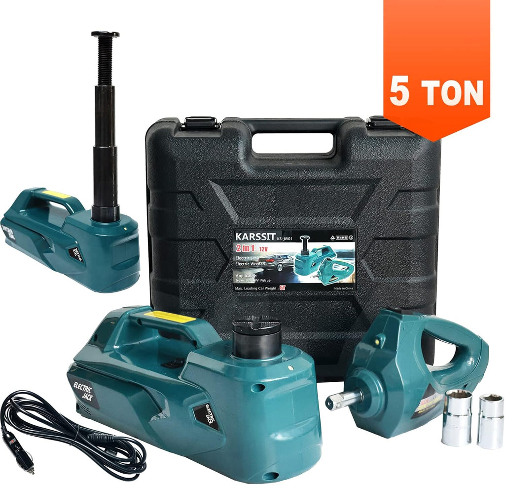 5 ton Electric Car Jack with Impact Wrench 12V Hydraulic Car Jack C839