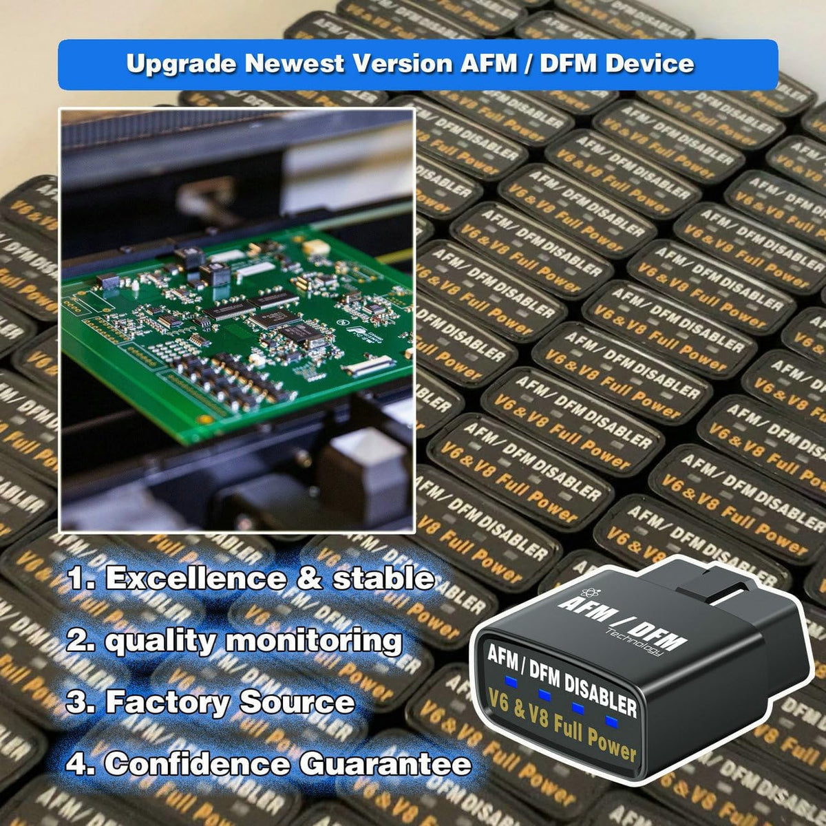 Active Fuel Management Disabler Device Compatible with GM V6 V8 Vehicle Z6501