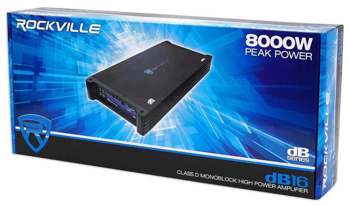 8000 Watt Peak Mono Car Audio Amplifier H536387