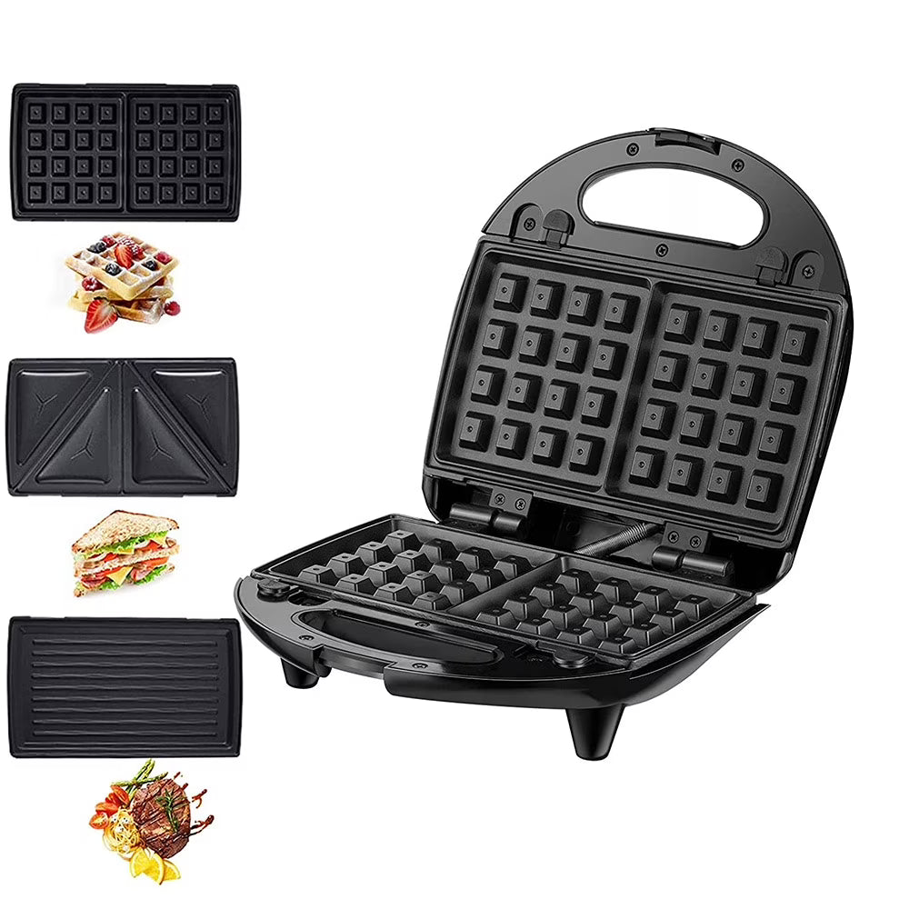 Stainless Steel Electric Baking Pan Sandwich Waffle Maker G95826