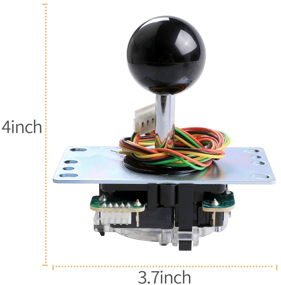 Black Ball Top Handle Arcade Joystick 4 and 8 Way Adjustable Z3438