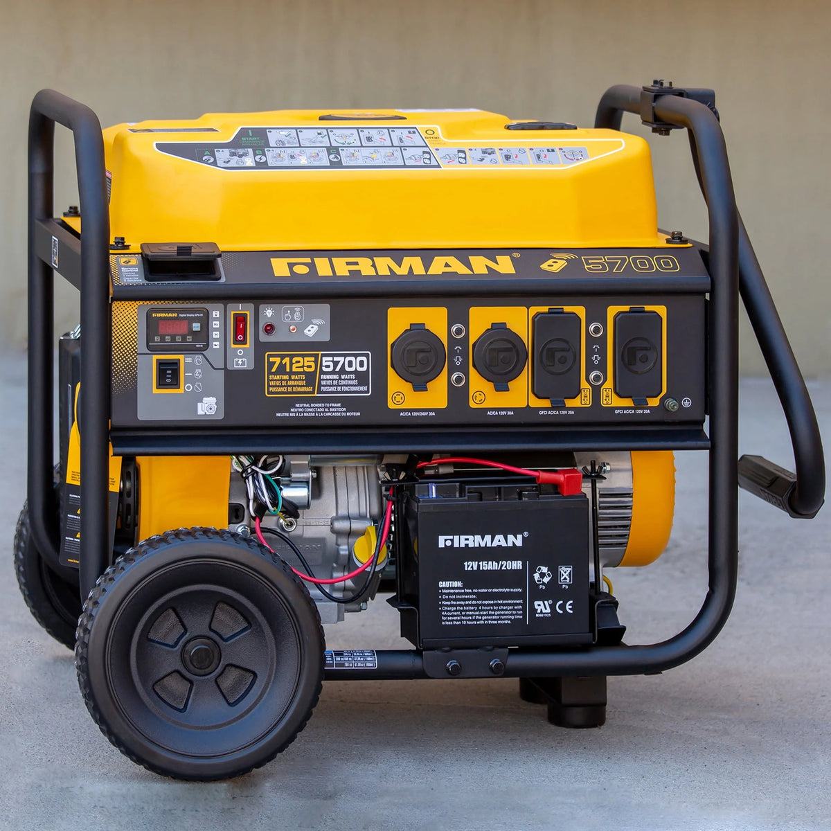 7125/5700 Watt 120/240 V Gas Remote Start Generator X2407