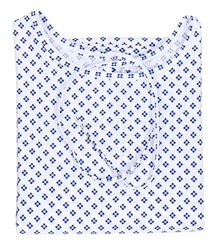 6 Pack Cotton Blend Medical Patient Gowns White O50830