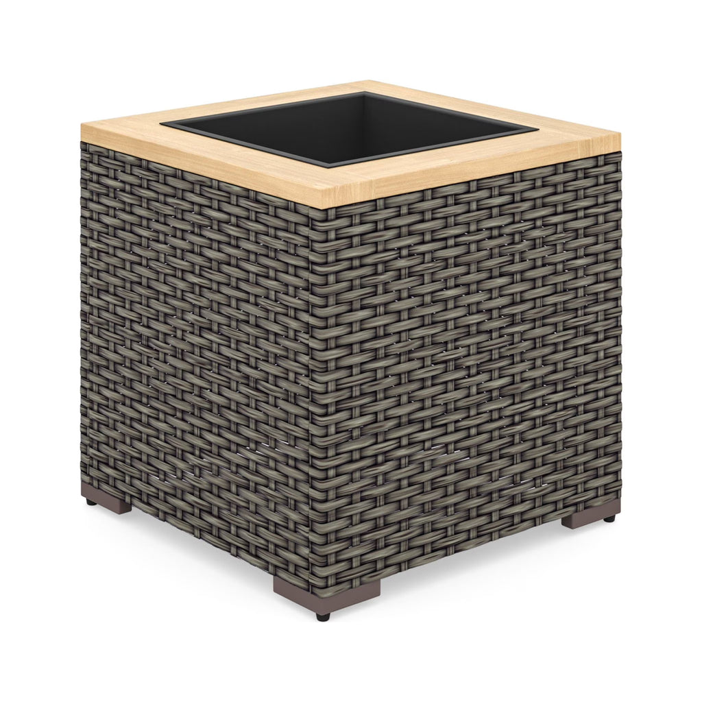 Rattan Outdoor Planter in Brown M1616