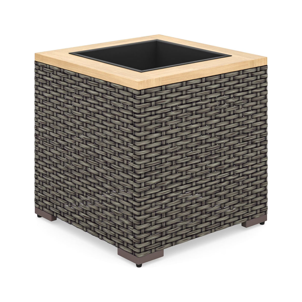 Rattan Outdoor Planter in Brown M1616